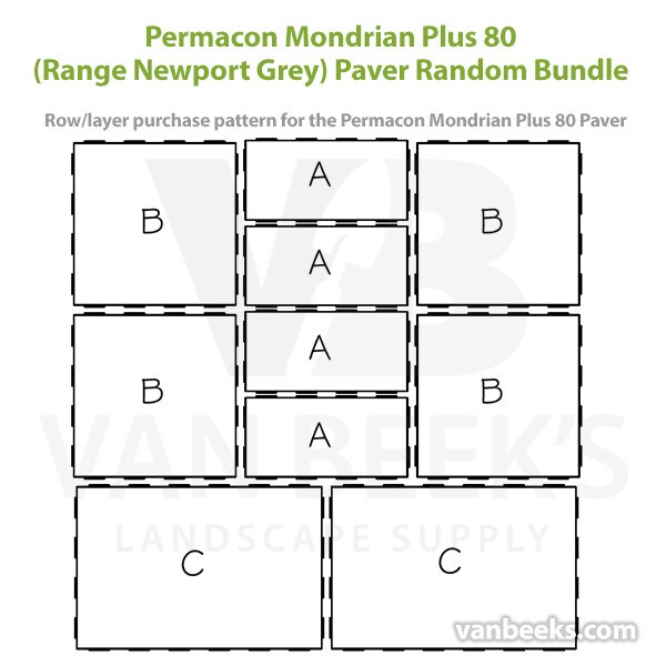 Permacon Mondrian Plus 80 Paver